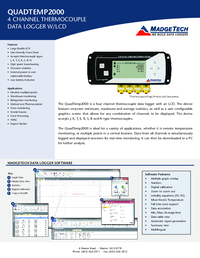 Thumbnail of document Data Sheet - QuadTCTempV2  / QuadTemp2000 4 Channel Thermocouple Data Logger